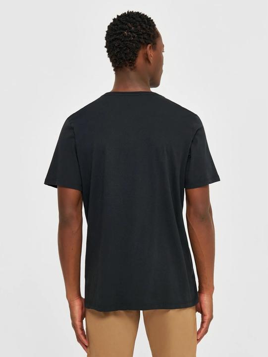Actual product image KnowledgeCotton Apparel Basic Tee Black Jet (XL)