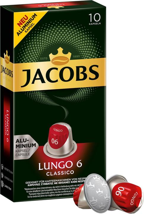 Immagine prodotto Jacobs Lungo 6 Classico (10 x Porta.)