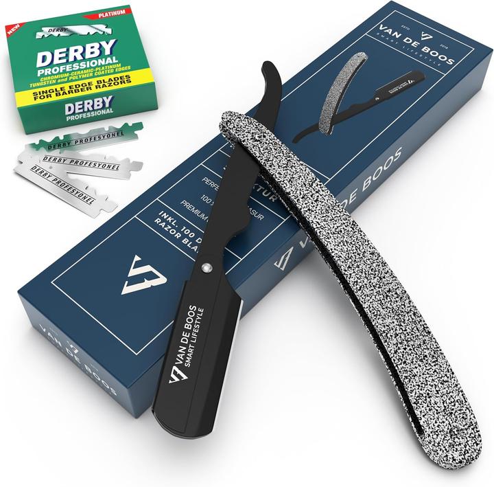 Produktbild Van de Boos Rasiermesser-Set mit 100 Wechselklingen