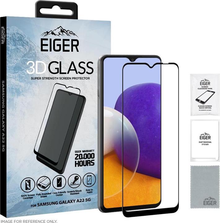 Produktbild Eiger Mountain Glass Clear Edge (1 Stück, Samsung Galaxy A22 5G)