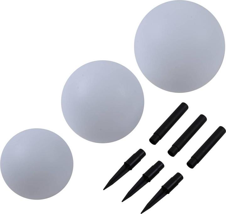 Produktbild Lindby Lago Solarzelle Leuchte 3 pcs. White (20 lm, IP44)