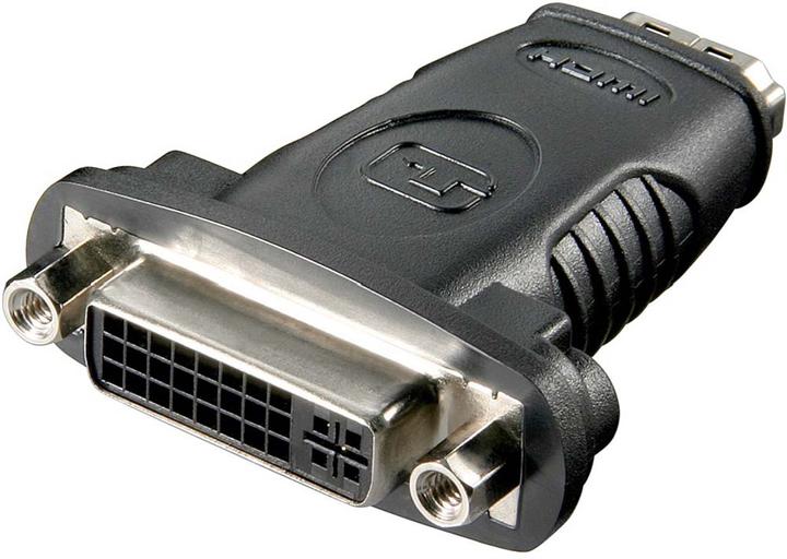 Goobay Adattatore HDMI™ / DVI-I, presa standard HDMI (tipo A), nero (HDMI, 2 cm)