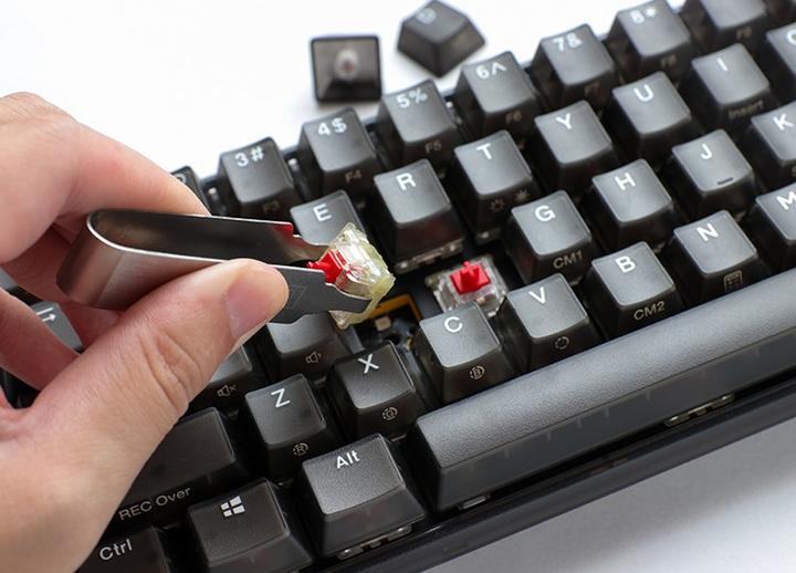 Actual product image Ducky One 3 Aura Black Mini Gaming Keyboard, RGB LED - Kailh Jellyfish Y (US) (Eng. Int., Cable)