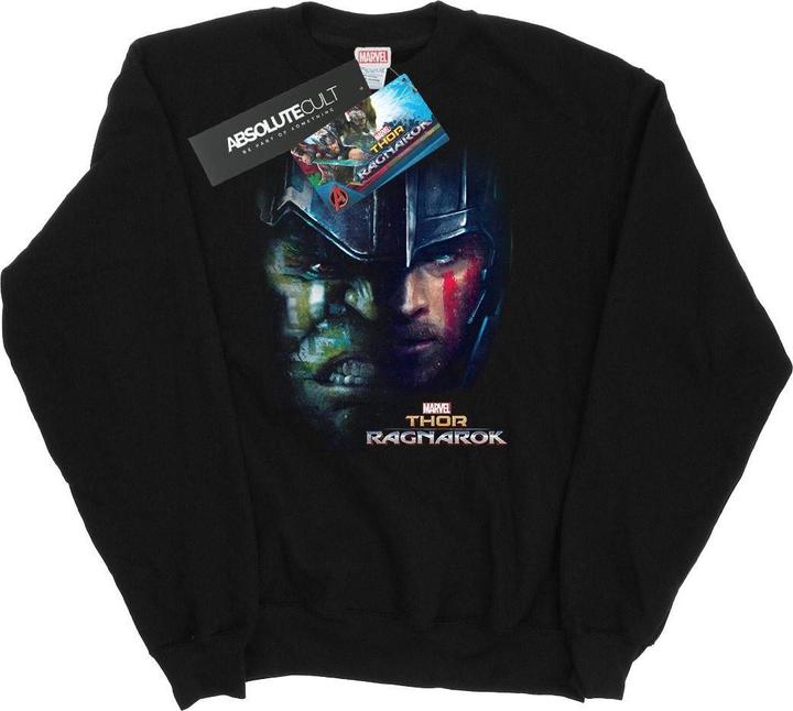 Actual product image Mens Thor Ragnarok Hulk Split Face Sweatshirt (XL)