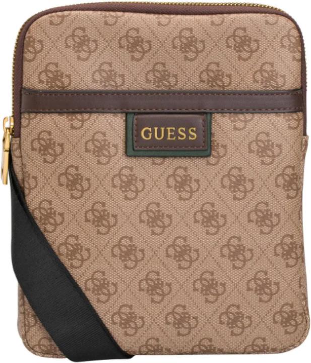 Image du produit Guess Vezzola, Textile Crossbody Bag, Brown, 19 x 24 x 2cm, For Men