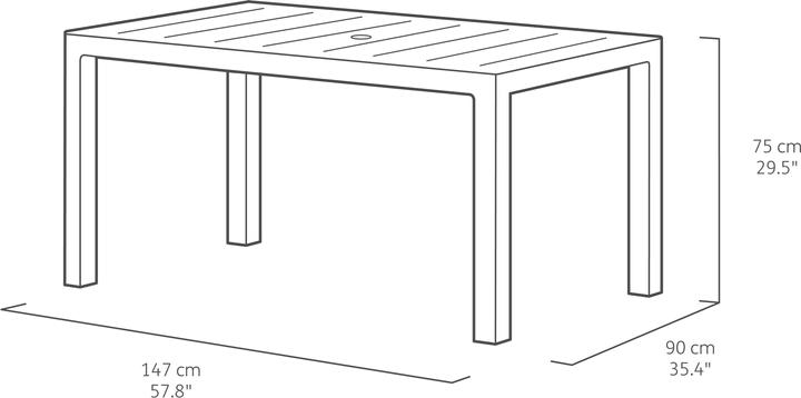 Actual product image Keter Julie (150 cm)