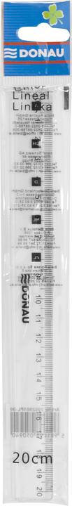 Actual product image Donau Ruler 20cm, hanging pocket, clear (21.50 cm)