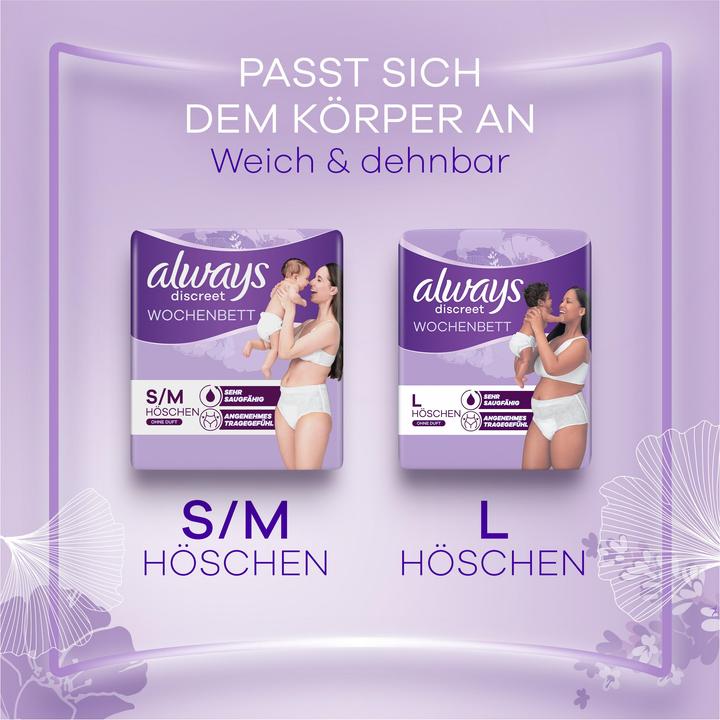 Actual product image Always Discreet Inkontinenz Wochenbett M 9 (9 x, M)