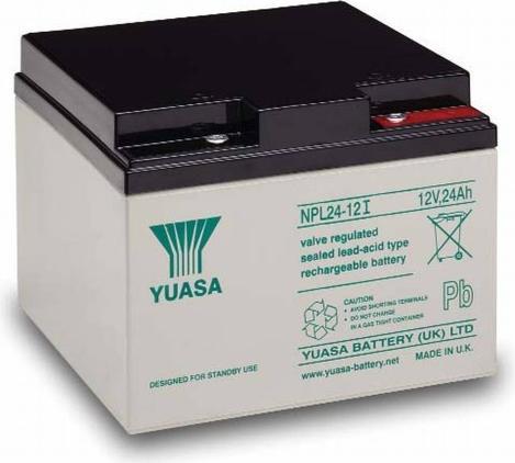 Actual product image Yuasa NPL24-12I 12V 24Ah UPS battery - Longlife (12 V, 24 Ah)