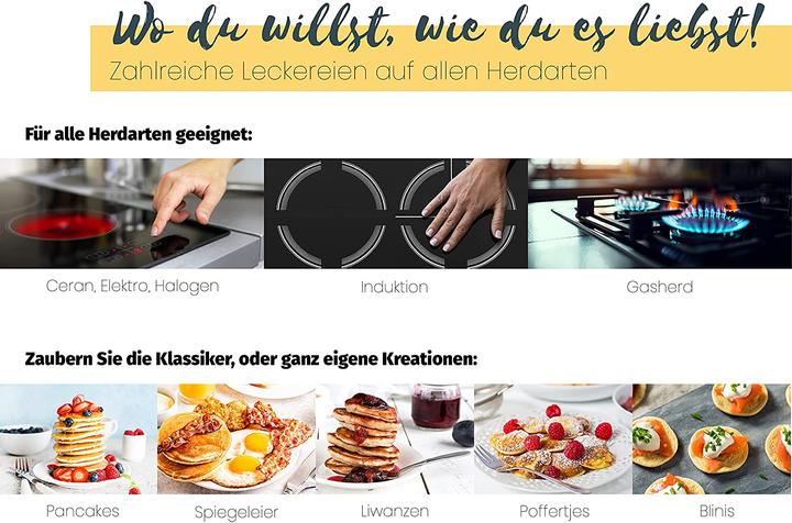 Produktbild Endusor Pancake Pfanne (26 cm, Bratpfanne, Aluminiumguss)
