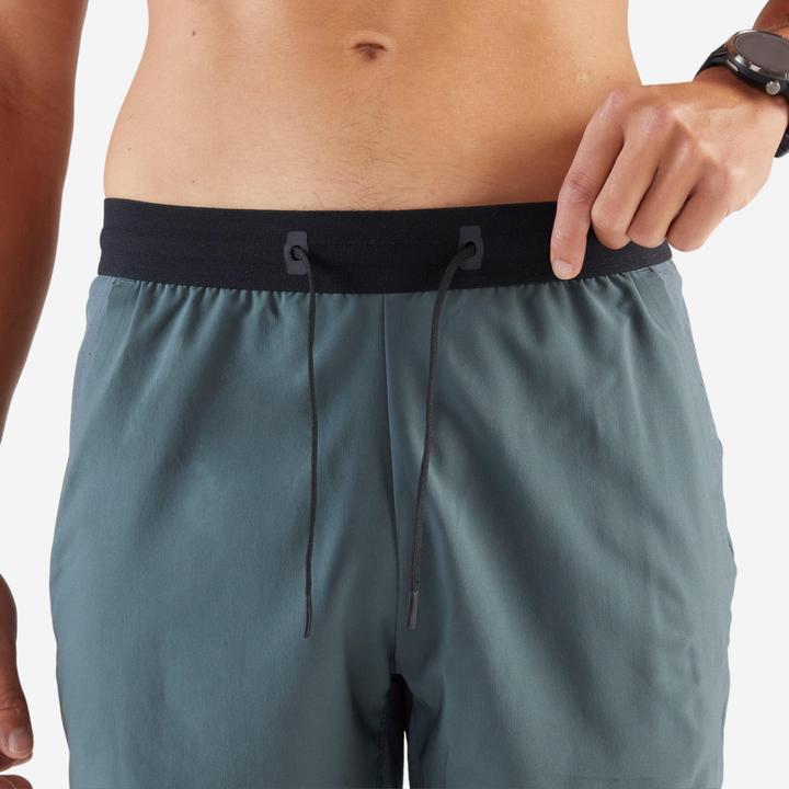 Image du produit Kiprun Short de running Homme - Run 500 Dry Vert foncé grisé (L)