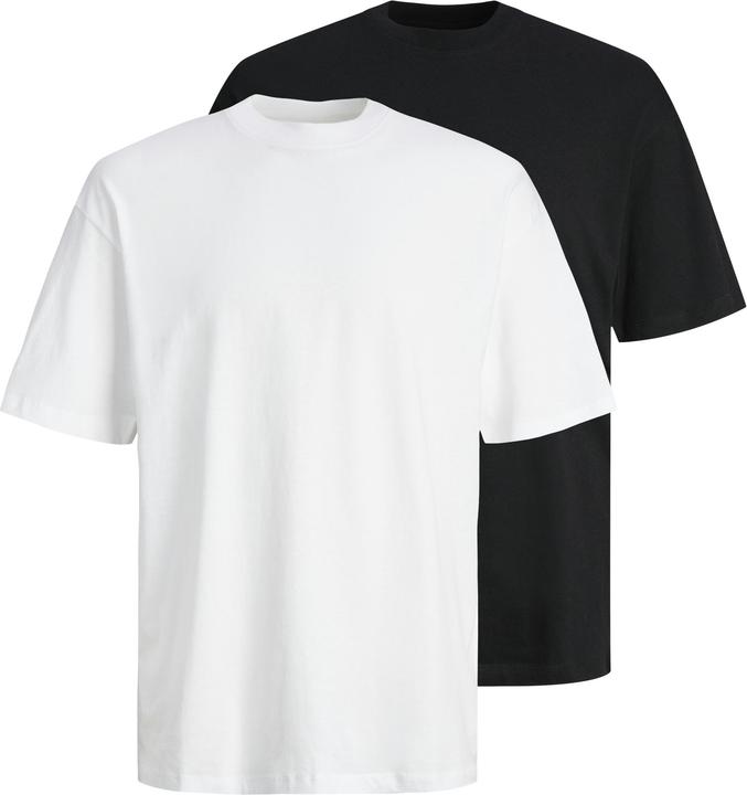 Jack & Jones 2er-pack Einfarbig Rundhals T-shirt T-shirt
