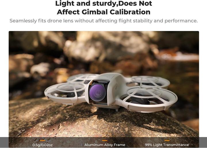 Actual product image K&F Concept 4pcs Filter Kits, ND8+ND16+ND32+ND64, HD, Anti-Reflection Green Coating, Waterproof and Scratch Resi (Camera battery)