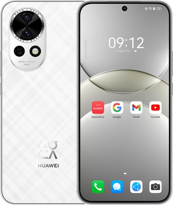Produktbild Huawei neu 13 (256 GB, White, 6.70", Dual SIM, 50 Mpx, 4G)