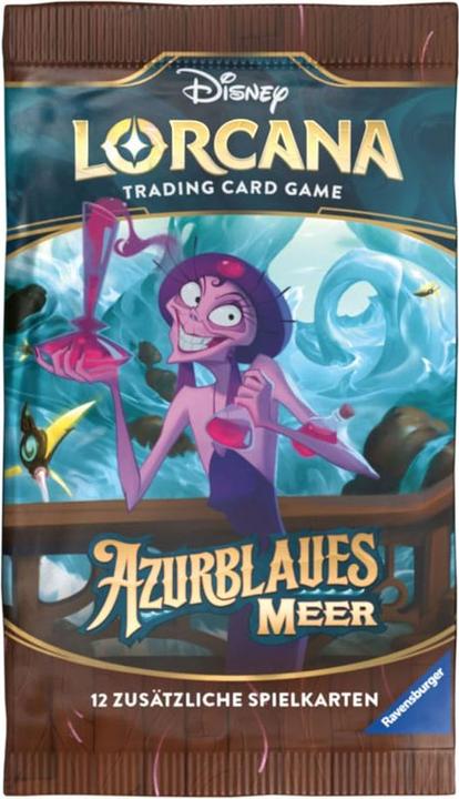 Actual product image Disney Lorcana Trading Card Game: Azure Sea - Booster Display with 24 booster packs (German) (German, Booster display)