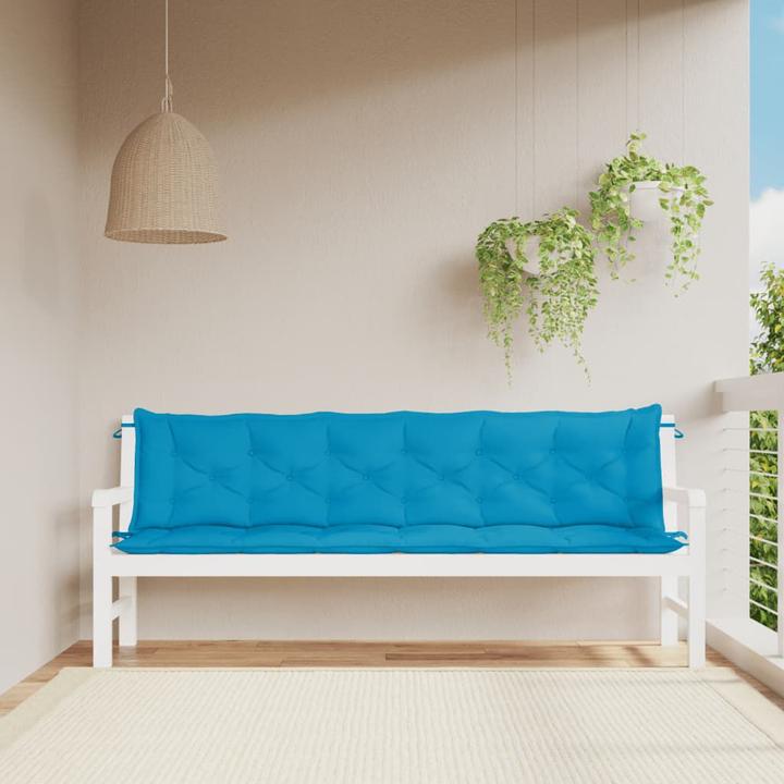Produktbild VidaXL Gartenbank-Auflagen 2 Stk. O x ford-Gewebe (200 x 50 x 7 cm)