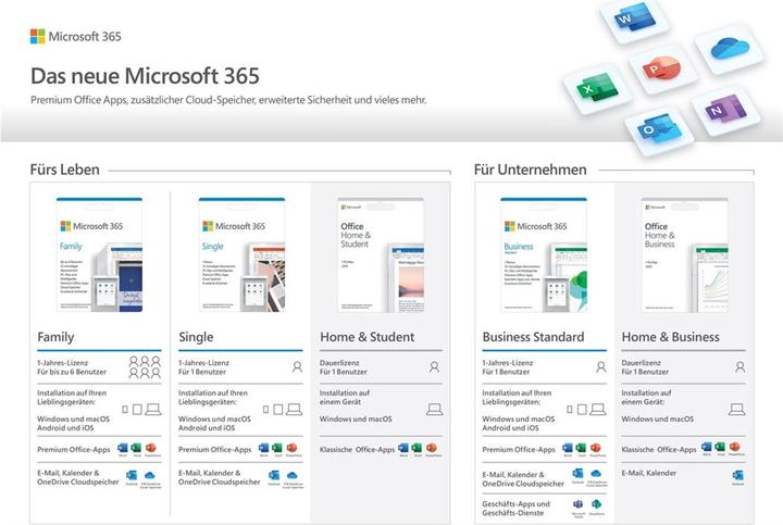 Actual product image Microsoft Office Home & Business 2019 (1 PC or Mac, Multilingual) (1 User, unlimited)