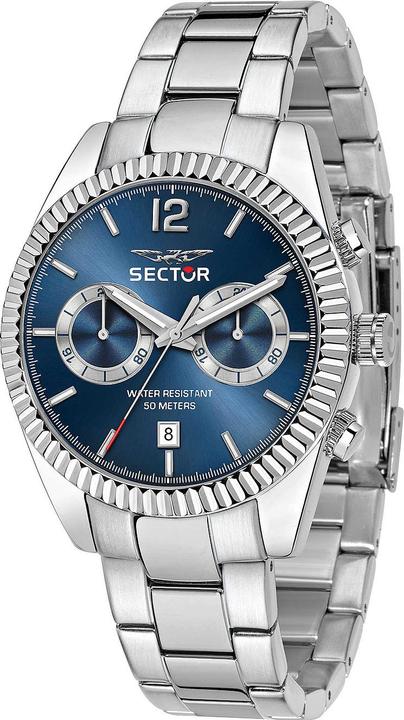Produktbild Sector Sektor R3253240006 Serie 240 Dualzeit 41mm 5ATM (Sportuhr, 41 mm)