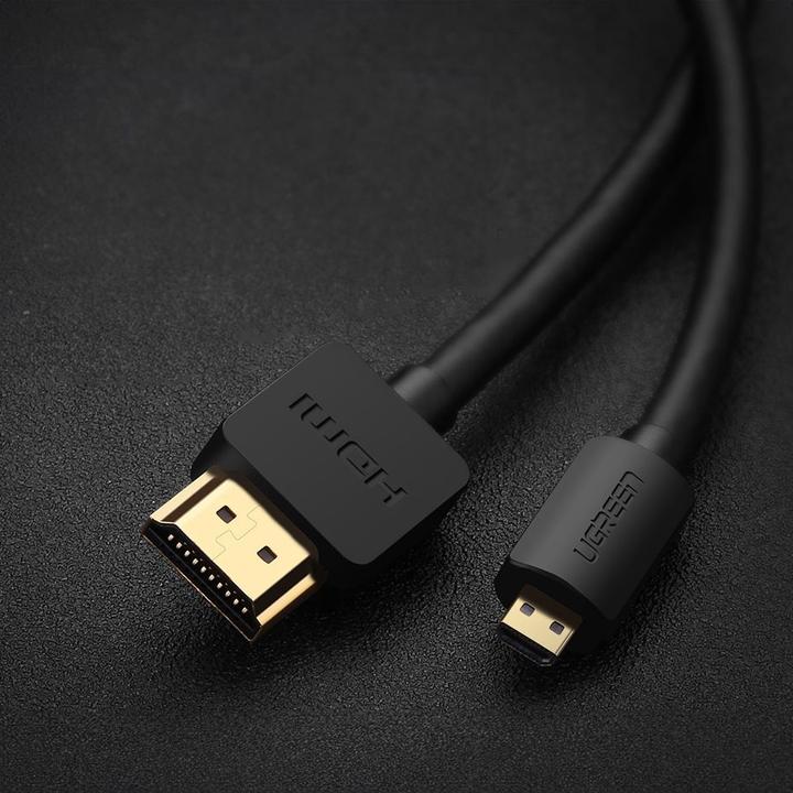 Actual product image Ugreen Micro HDMI - HDMI Cable 4K 3D 2m (black) (2 m, HDMI)