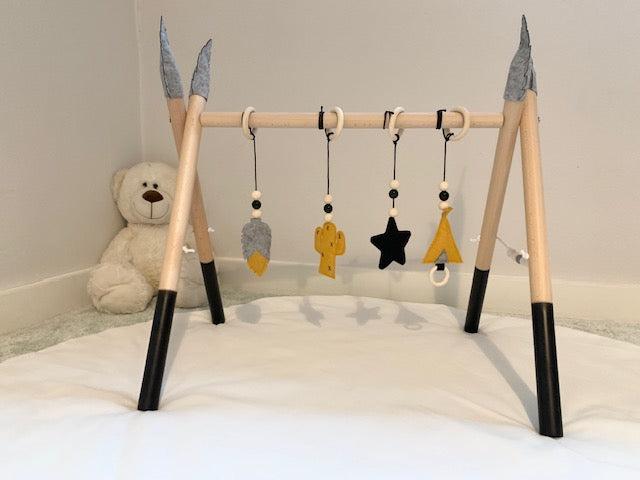 Image du produit Nelaroom Gymnase en bois pour bébé - Cactus Tipi