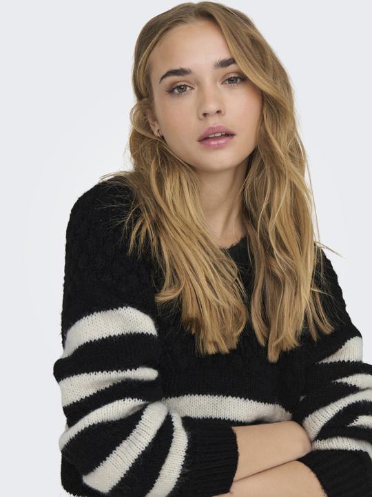 Image du produit Only ONLBILLIE LIFE LS STRIPE O-NECK EX KNT Pull en maille (XS)