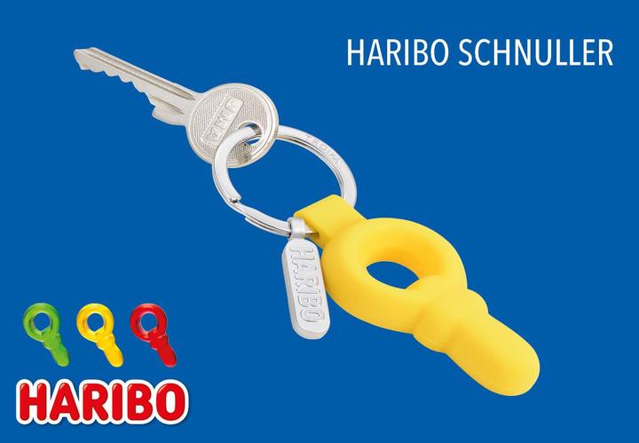Actual product image Troika HARIBO SCHNULLER Porte-clés tétine, jaune