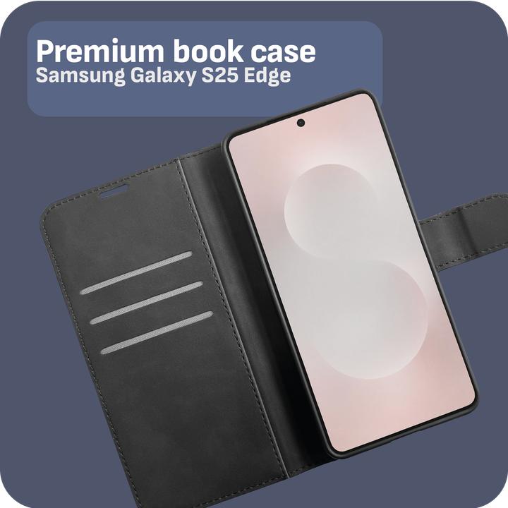 Actual product image Cazy Premium-Geldbörsen-Etui, Magnetisches Geldbörsen-Etui, Kartenfächer, Ständer (Samsung Galaxy S25 Edge)