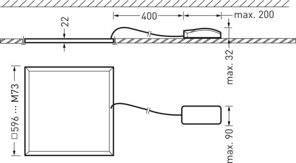 Actual product image Trilux ArimoFit M73 PW19 30 (3000 lm)