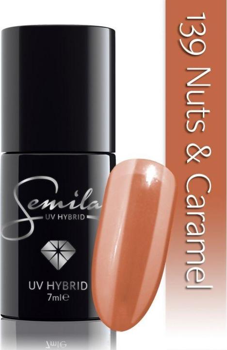 Actual product image Semilac 139 nuts and caramel 7 ml (UV gel varnish)
