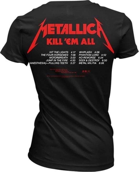 Actual product image Metallica Kill Em All Tracks TShirt (XXL)