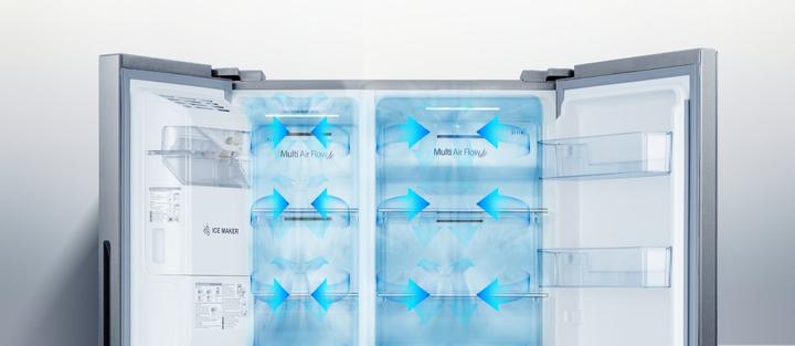 Image du produit Hisense RS694N4TIE Réfrigérateur Side-by-Side Pose libre E Acier inoxydable (562 l)