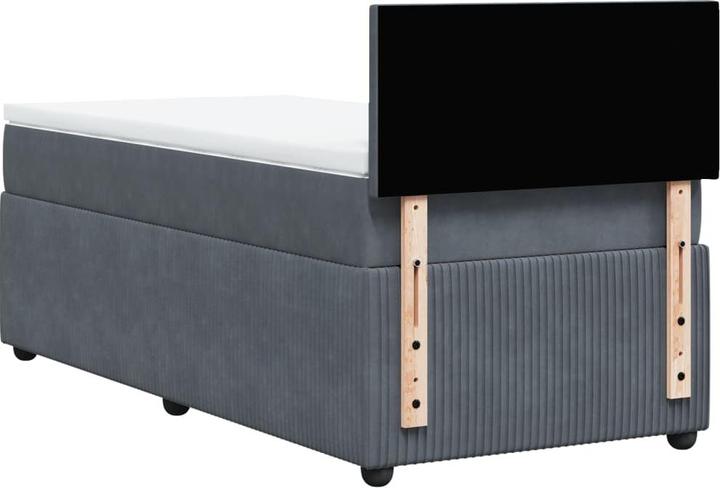 Image du produit VidaXL Bo x lit de saut avec matelas 100 x 200 cm velours (100 x 200 cm)