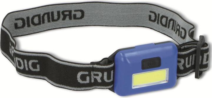 Image du produit Grundig Lampe frontale à LED COB 2 W bleue (80 lm)