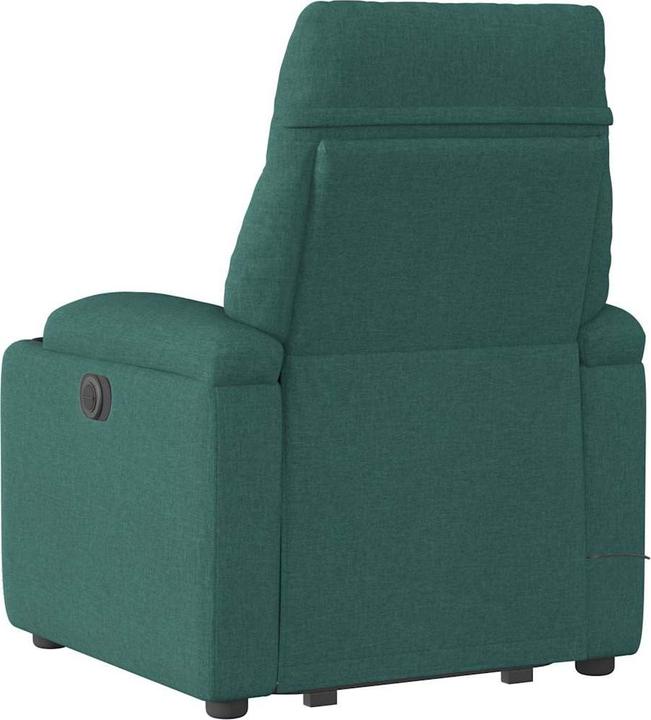 Image du produit VidaXL Fauteuil de massage électrique avec fonction releveur Vert foncé Tissu