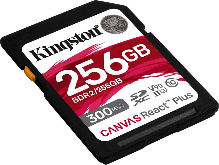 Image du produit Kingston Canvas React Plus (256 Go, SDXC, U3, UHS-II)