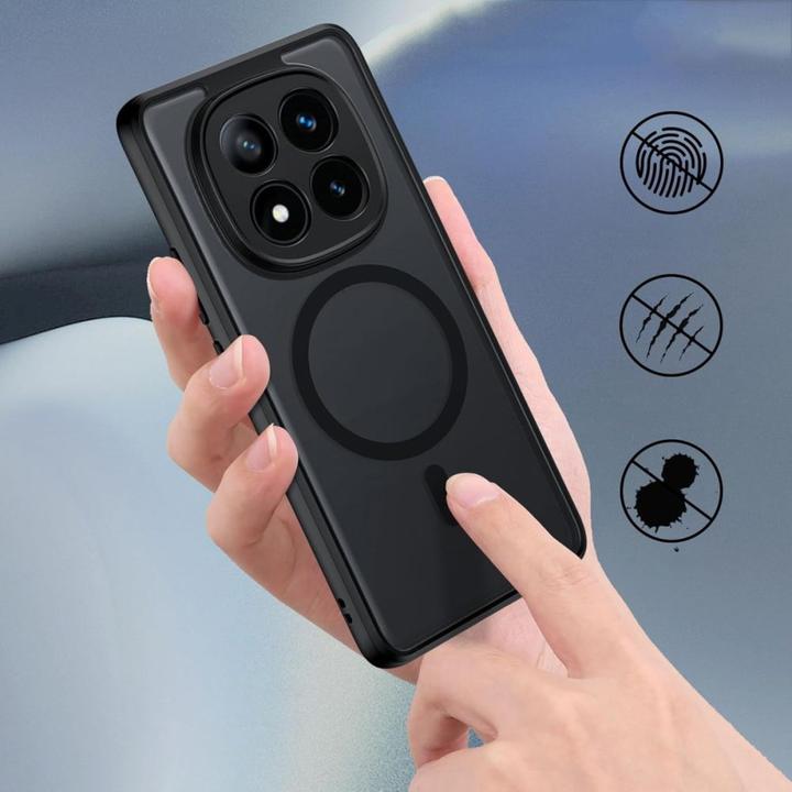 Actual product image Tech-Protect MagMat MagSafe Case for Xiaomi Redmi Note 14 Pro 5G / Poco X7 5G - Matte Black (Xiaomi Poco X7 Pro, Xiaomi Redmi Note 14 Pro 5G)
