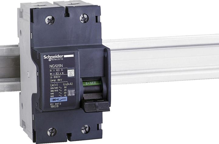 Image du produit Schneider Electric Disjoncteur NG125N, 2P, 80A, C- 18629
