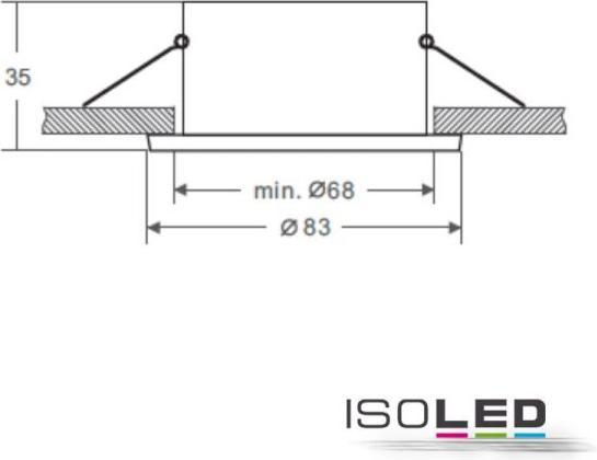Actual product image Isoled GU10 lampholder for SYS-68 IP65, excl. bulb