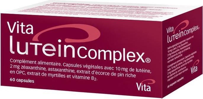 Vita Lutein Complex mit Lutein Astaxanthin Heidelbeerpulver (60 Stück, Pulver, Kapseln, 174 g)