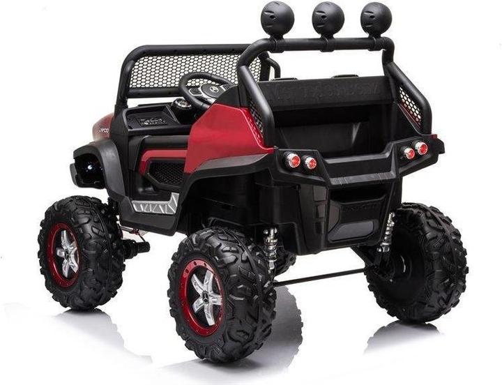 Actual product image Lean Toys Children's electric SUV Mercedes Unimog S, red lacquered (12 V)