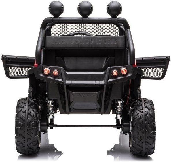 Actual product image Lean Toys Children's electric SUV Mercedes Unimog S, red lacquered (12 V)