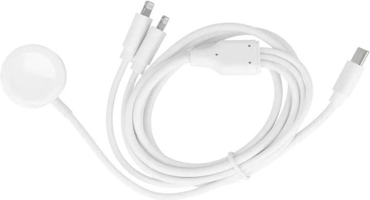 Produktbild Mocco 3in1 Wireless Charger for Apple Watch with 2x iPhone Lightning cable to USB-C