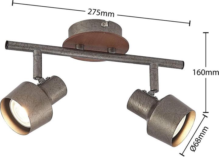 Image du produit Lindby Spot Sanem, deux flammes (GU10)