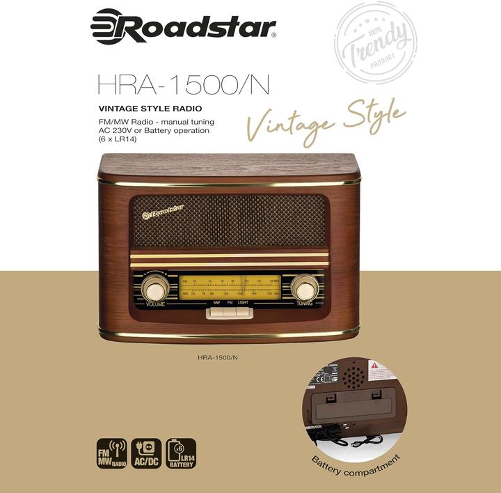 Image du produit Roadstar HRA-1500N (FM, AM)