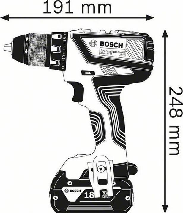 Produktbild Bosch Professional Gsr 18v-28 (Akkubetrieb)