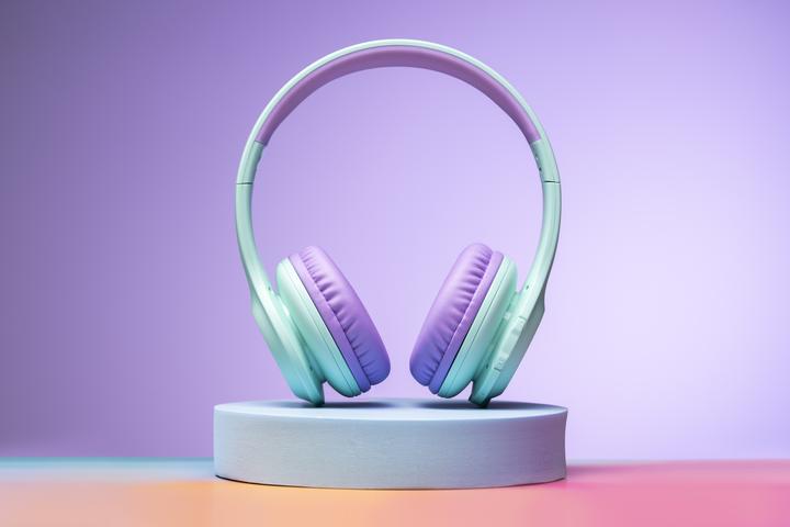 Actual product image PowerLocus Wireless Headphones for kids PLED (blue&purple)