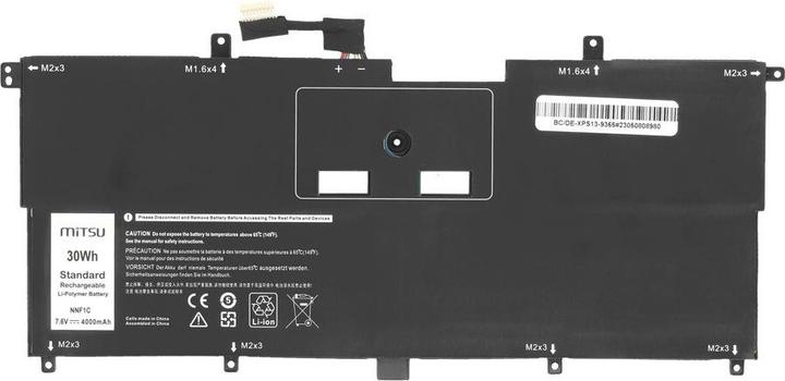 Produktbild Mitsu DELL XPS 13 9365 4000mAh 30Wh 7,6V