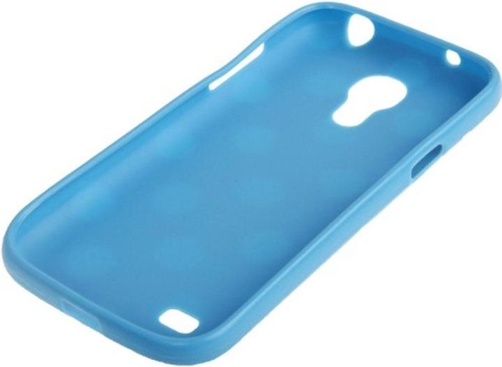 Produktbild König Design Schutzhülle Punkte TPU Case für Handy Samsung Galaxy S4 mini i9190 blau/weiss (Samsung Galaxy S4 mini)
