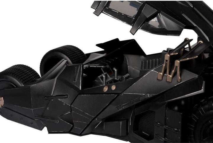 Actual product image McFarlane DC Multiverse Vehicle Tumbler with Lucuis Fox (The Dark Knight) (Gold Label)
