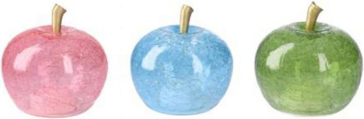 Produktbild G. Wurm Apfel mit 20er LED aus Glas Hellgrün (B/H/T) 16x17 (16 x 17 x 16 cm)